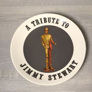 Vintage "A Tribute to Jimmy Stewart" commemorative plate